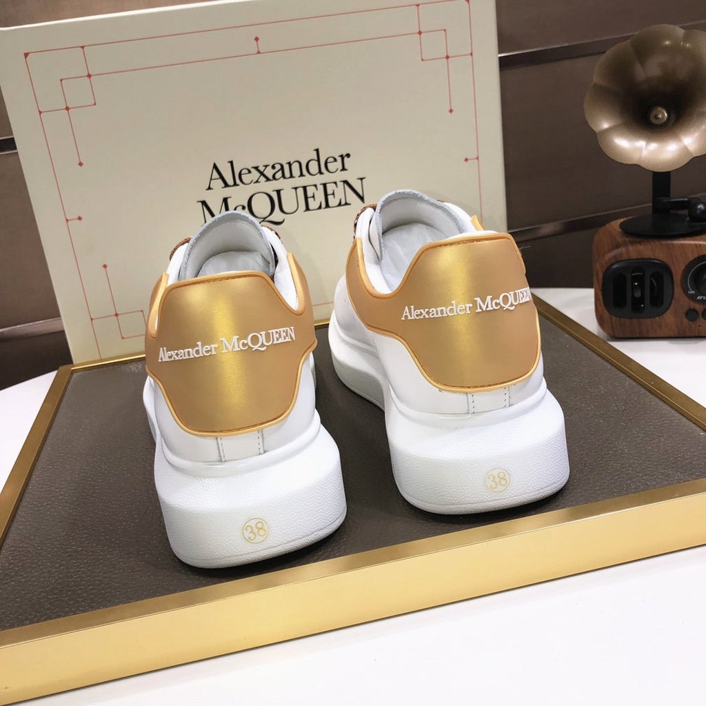 ALEXANDER MCQUEEN BIANCHE E MARRONCINO,LACCI IN MARRONCINO