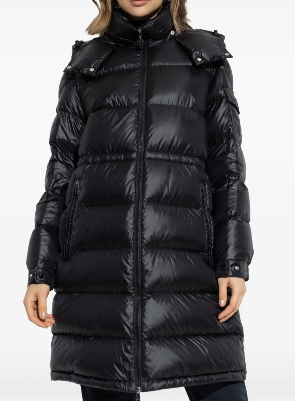 GUBBINO MONCLER DONNA LUNGO NERO