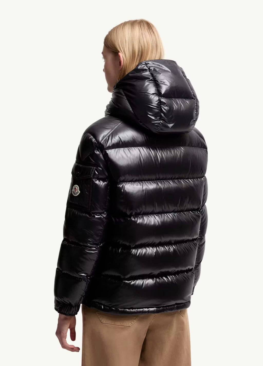 GUBBINO MONCLER DONNA NERO LUCIDO