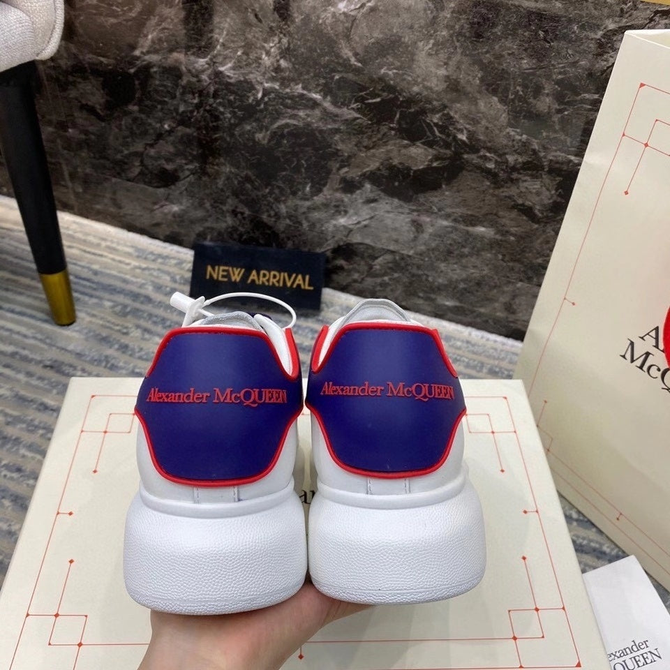 ALEXANDER MCQUEEN BIANCHE CON RETRO BLU E ROSSO