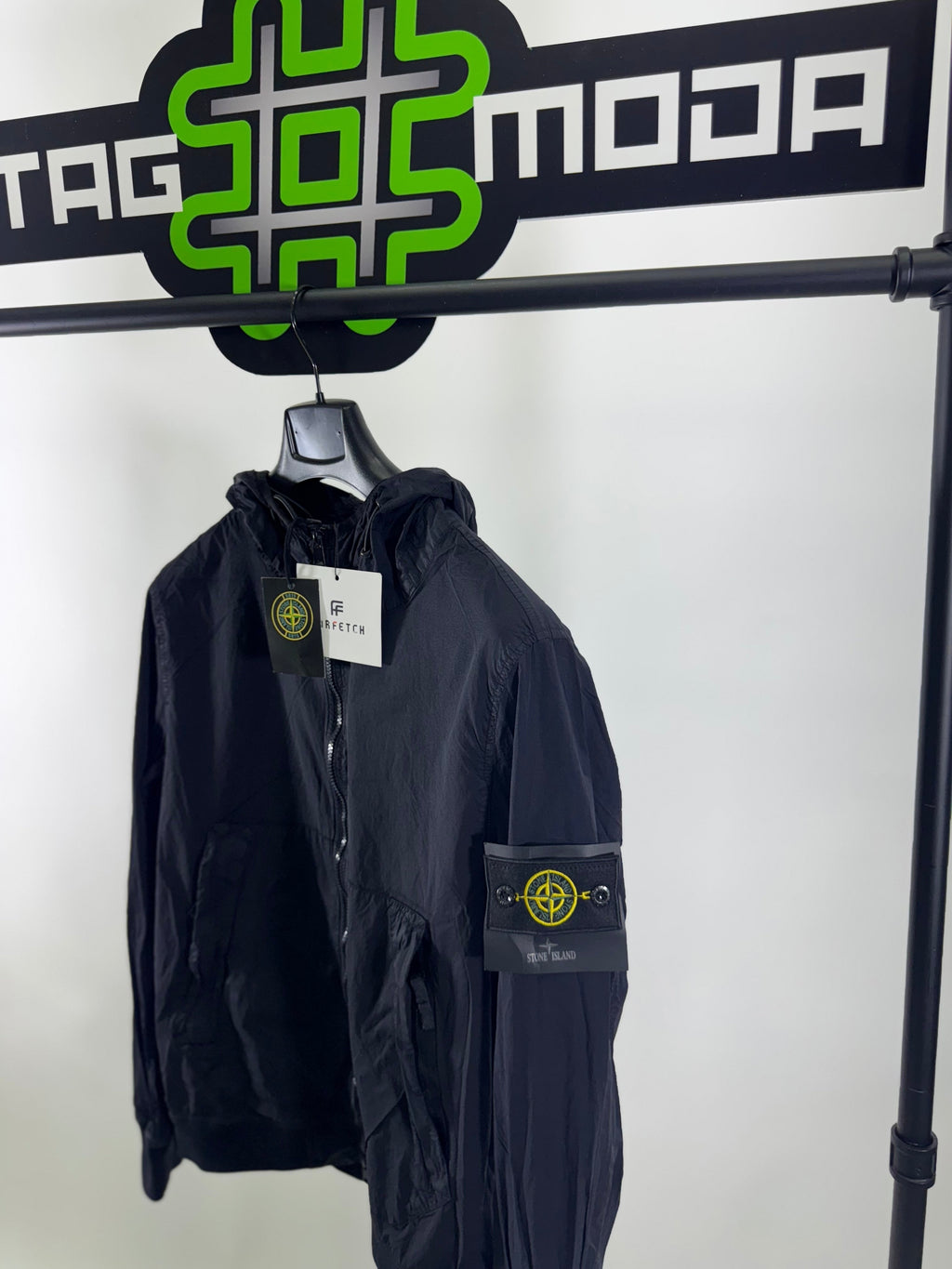 Giacca Stone Island - Nera Primaverile