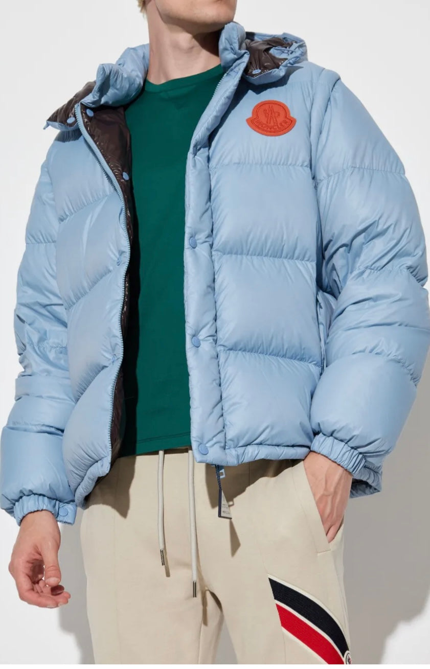 GIUBBINO MONCLER UOMO CELESTE