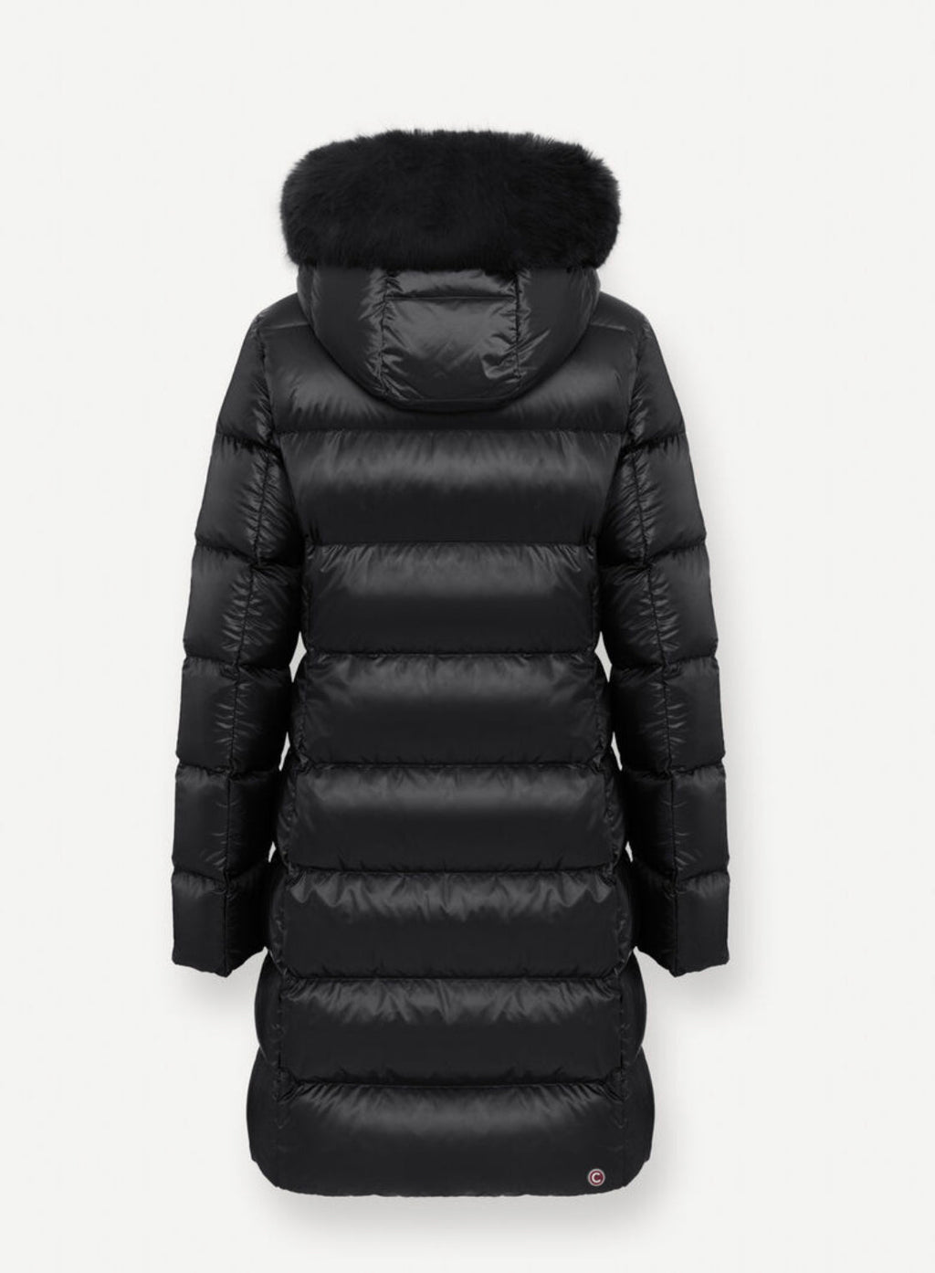 COLMAR DONNA LUNGO NERO CON PELLICCIA