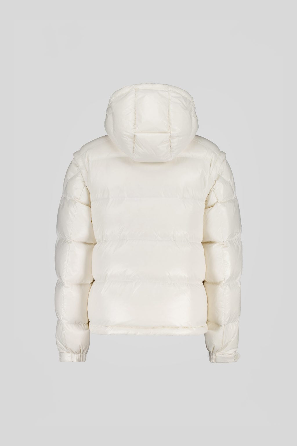 Piumino Ciesse trapuntato bianco con cappuccio e maniche staccabili