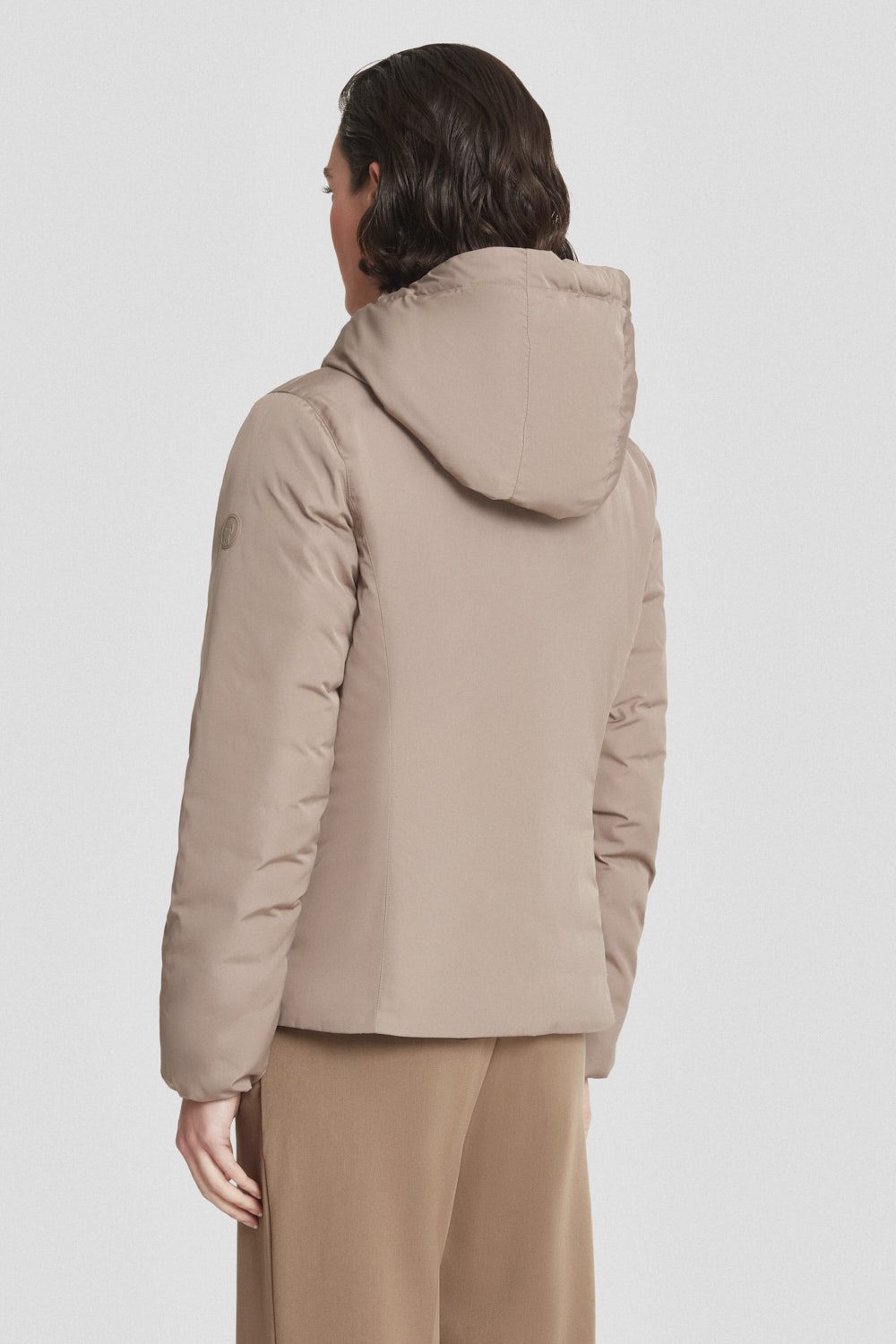 Piumino Ciesse corto marrone reversibile