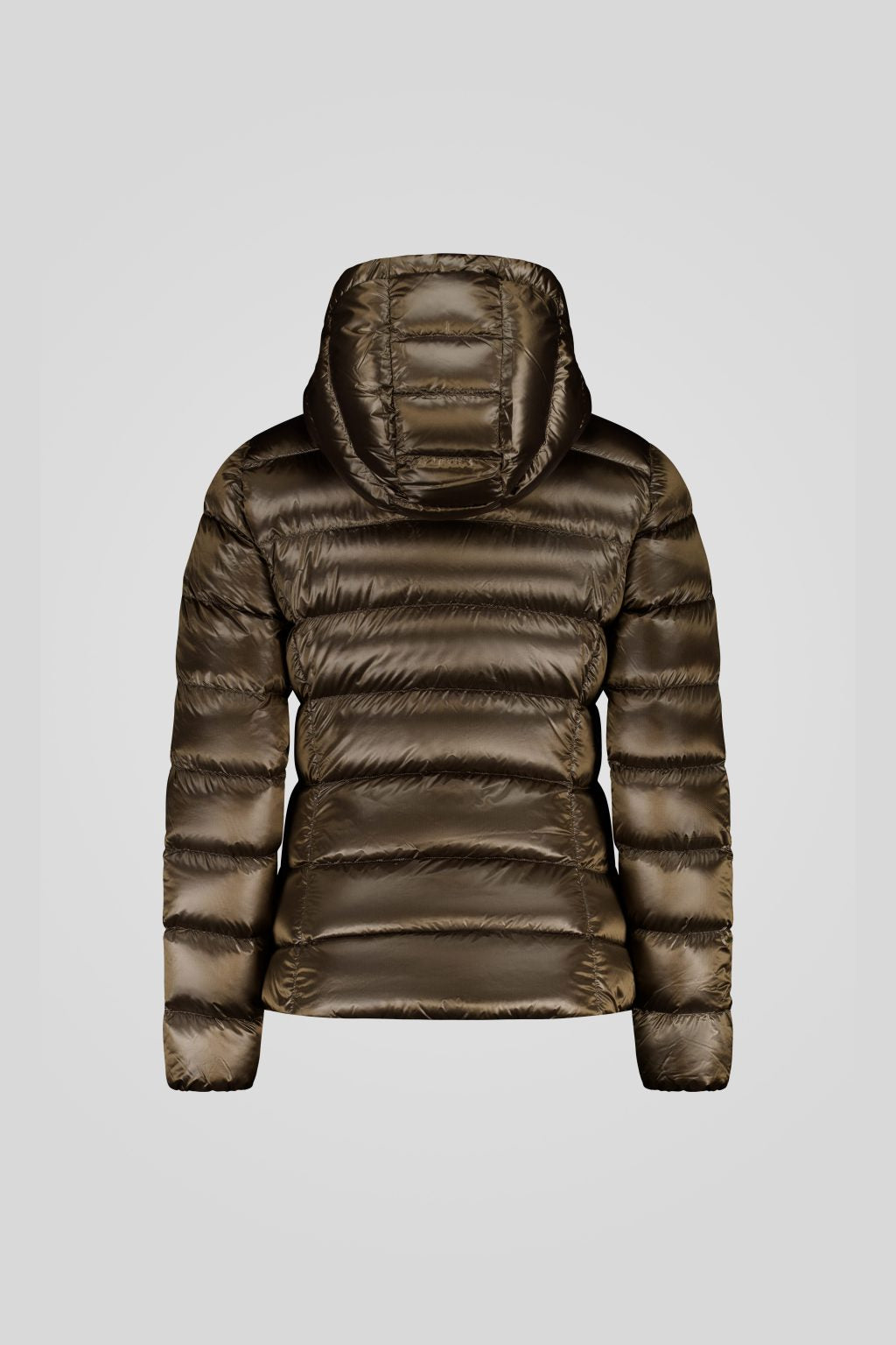 Piumino Ciesse marrone con cappuccio