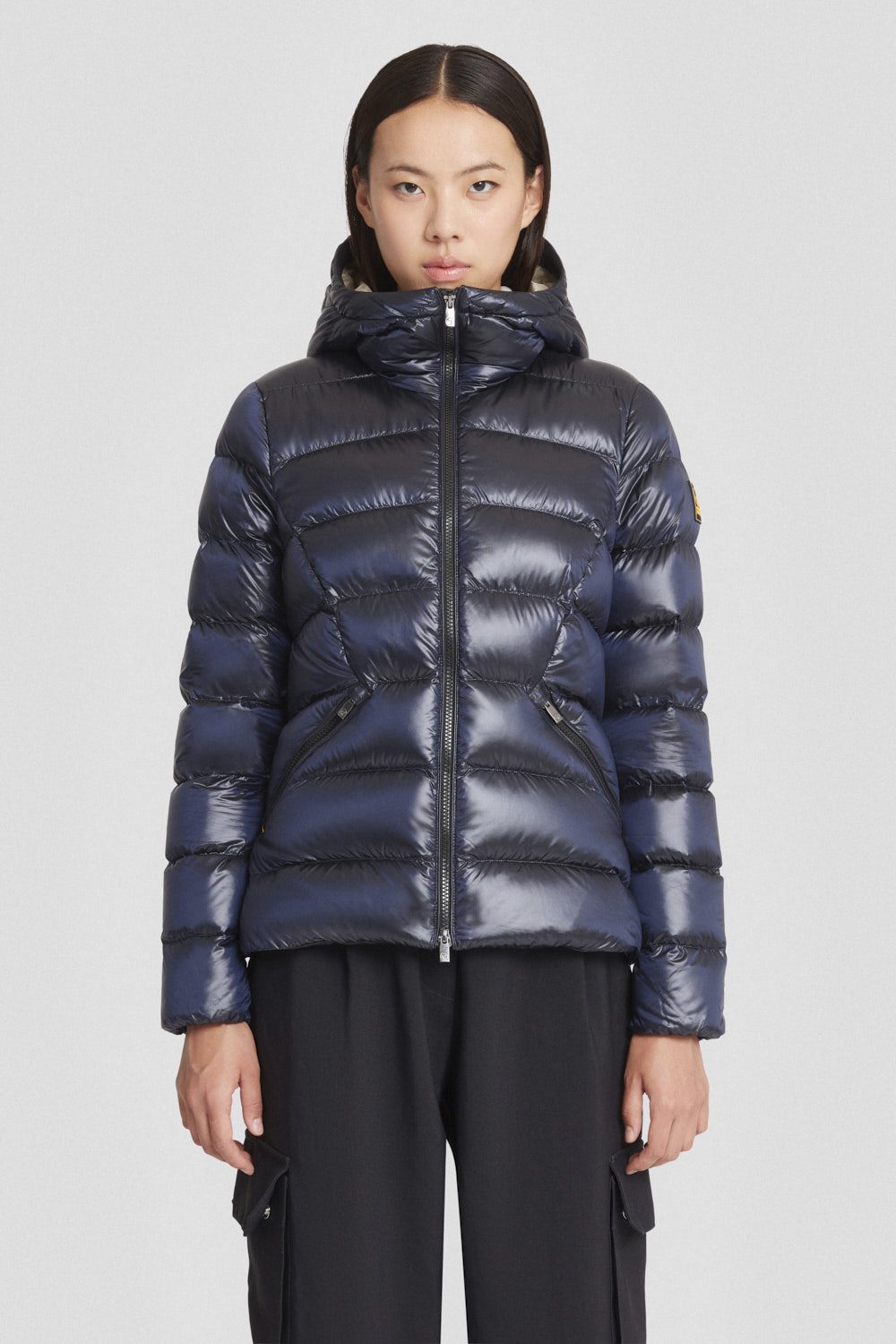 Piumino Ciesse blu con cappuccio