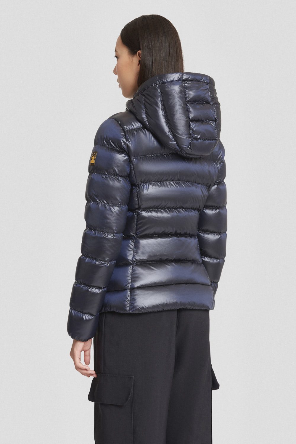 Piumino Ciesse blu con cappuccio